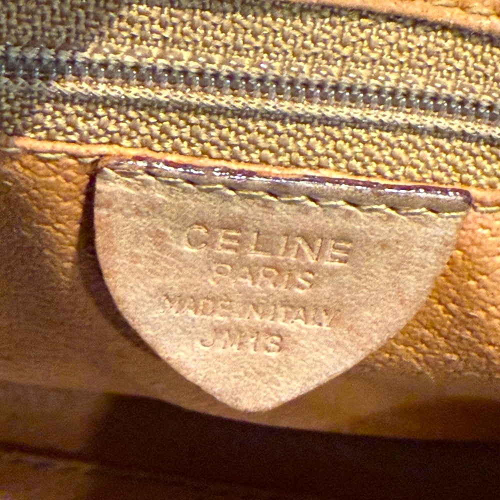 Celine Triomphe Macadam Rare Vintage Mini Boston EUC Approximately 7.5”x4” - Picture 13 of 14